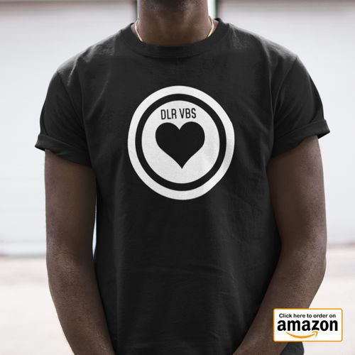 DLR VBS black heart logo t-shirt