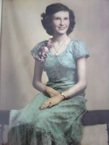 Randy's mom, Betty Perkins, at 17 years old
