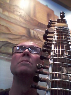 Randy playing Sitar every week for 3 years, 2013
