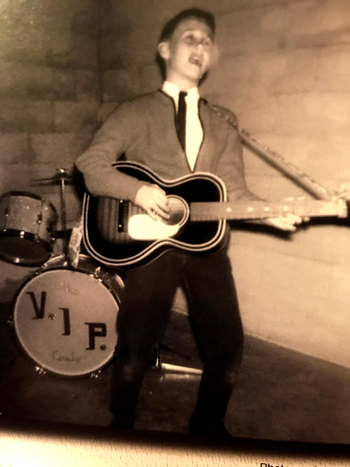 The first photo of Randy's lifelong career (doing his best John Lennon stance)
