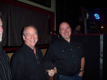 Backstage w/my producer David Leonard (L) and former ATLANTA lead guitarist Jody Worrell
