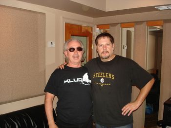 MM in studio with Travis Tritt drummer David Northrup
