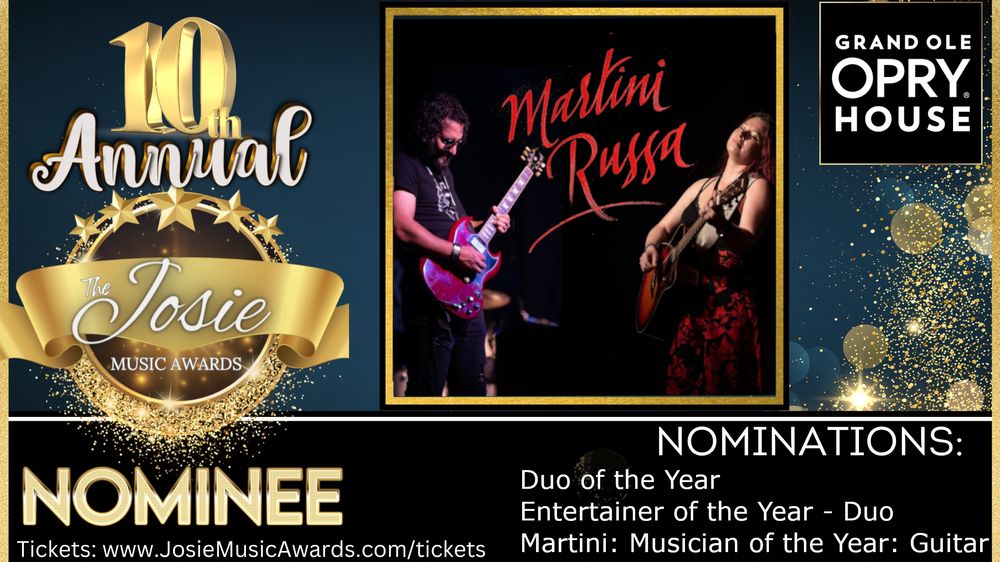 Martini Russa Josie Music Awards nomination