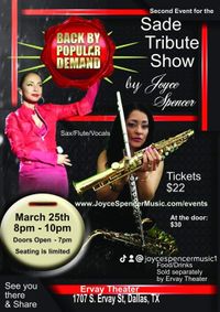 A Tribute to Sade by Joyce Spencer - Second Show