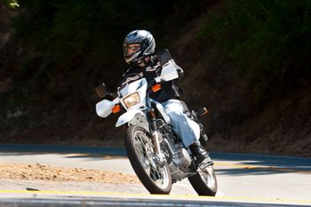 Riding the Snake (Mulholland Hwy) on my Suzuki DR650
