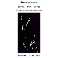 Renascence (for Mezzo soprano and Piano)