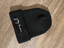 black logo beanie