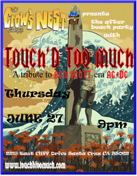 Touch'd Too Much rocks the Crows Nest after beach party party!