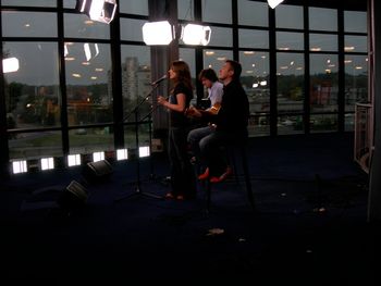 Performing live on Fox 25 News.
