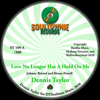 Love No Longer Has A Hold On Me / I Can't Forget About You (45 PROMO COPY): Vinyl