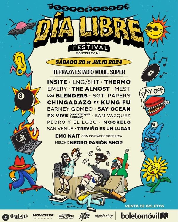 Dia Libre Festival @ Terraza Estadio Mobil Super - Jul 20, 2024, 7:00PM