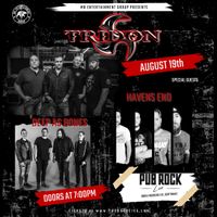 Tridon with special guests Haven's End & Deep As Bones