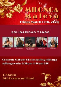 Solidaridad Tango at Milonga Maleva