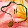 Green to Gold necklace set