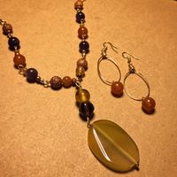 Autumn Leaves necklace set