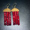 Regal Red Earrings