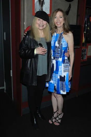Laura with Roslyn Kind, vocalist/actress and sister to  Barbra Streisand

