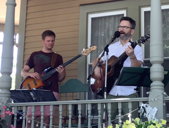 Shelling out songs, 2024 Shelburne Falls Porch Festival
