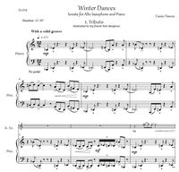 Winter Dances: Sonata for Alto Saxophone and Piano
