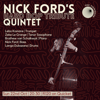 Nick Ford's Hard Bop Tribute Quintet atThe Commons Muizenburg