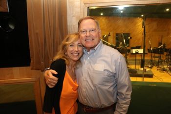 Laura Pursell with Ray Clawson (Netcom Music) at The Tracking Room, Nashville.
