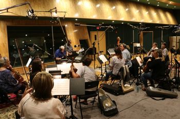 Bill Pursell conducting The Nashville Orchestra at The Tracking Room.
