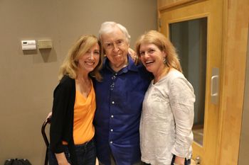 Bill Pursell flanked by daughter Laura and family friend Elizabeth Stein.
