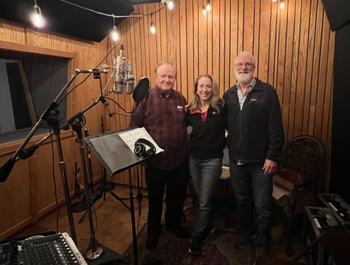 Bob Clark (engineer), Laura Pursell and Steve Mauldin (producer) at OmniSound Studios, Nashville.
