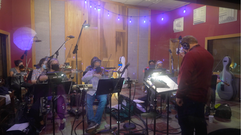 The Nashville Orchestra recording at OmniSound Studios, Nashville.
