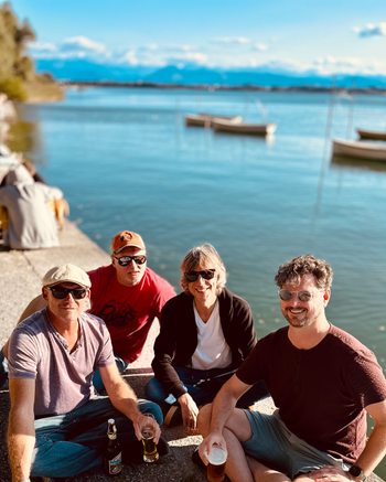 Rising Band, September 2023, Pfafikon CH Lakefront.
L to R(Jeb Rault, Logan Emory, Lee Schwartz, Matt Wisdom)
