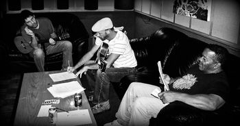 Dave Smith(Bass), Jeb Rault, Steve Potts(Drums) at Ardent Studios, Aug 2011.
