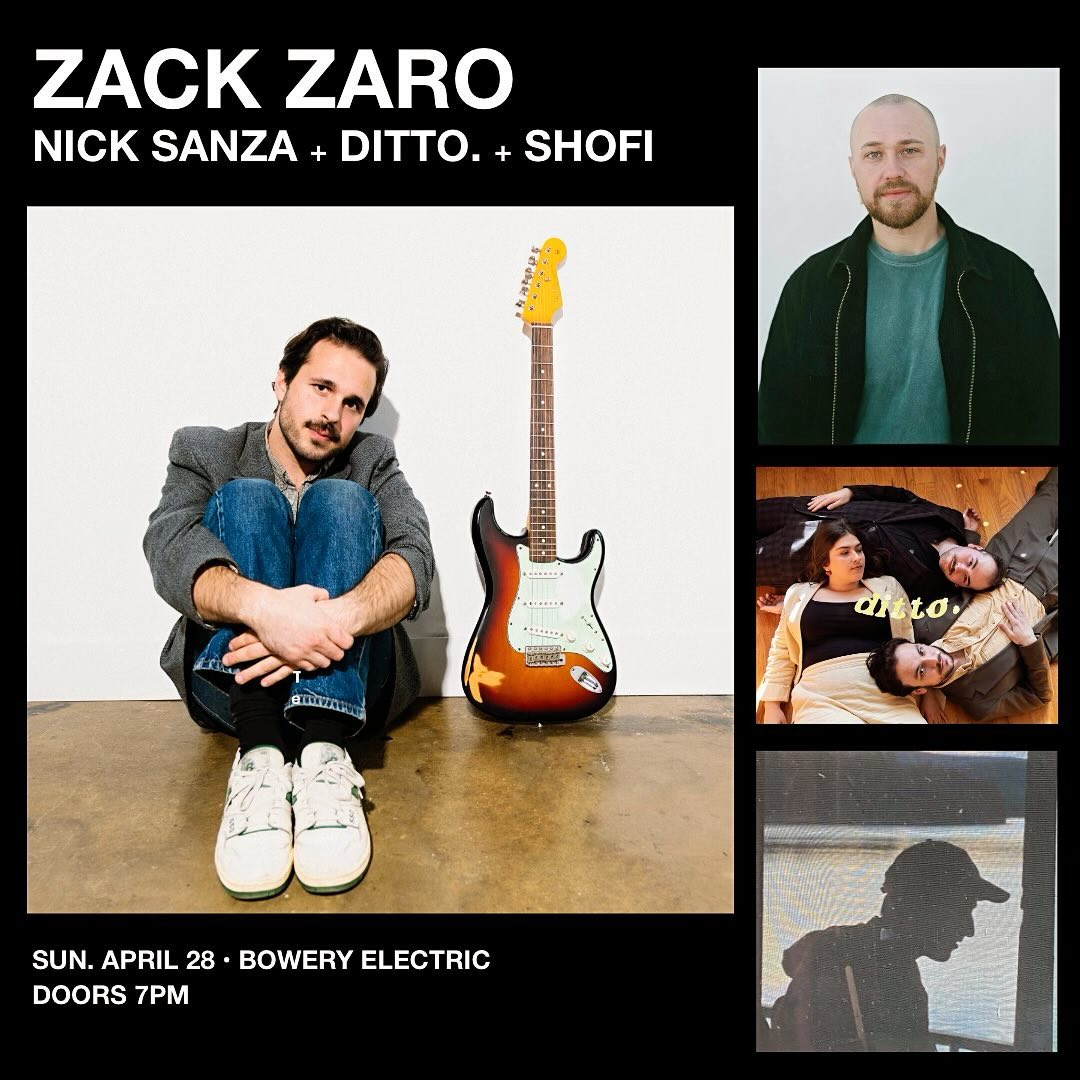 SOXO Radio | Zack Zaro | Musical Artist | Zack Zaro Headlines The Bowery Electric | Nick Sanza | Musical Artist | Ditto. | Musical Artist | Shofi | Musical Artist