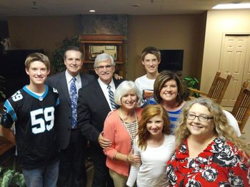 Tracey and The Mylon Hayes Family after a live TV taping in Atlanta, Georgia.
