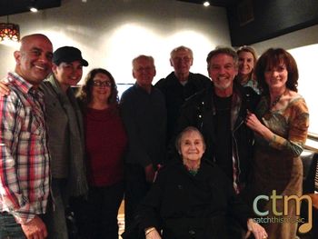 Tracey with Ben Speer and Larry Gatlin after a  recording session
