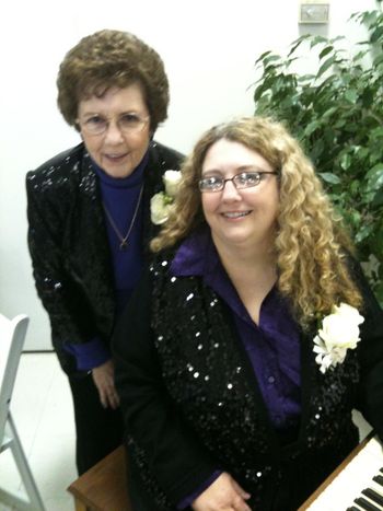 Tracey and Eloise playing for a wedding in Mississippi
