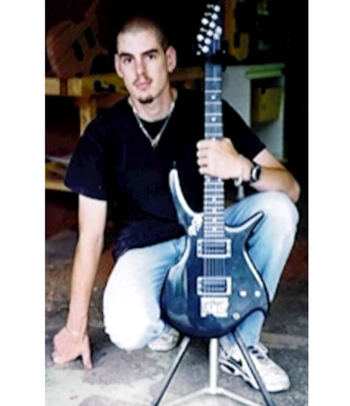 My first original guitar body shape - 1998

