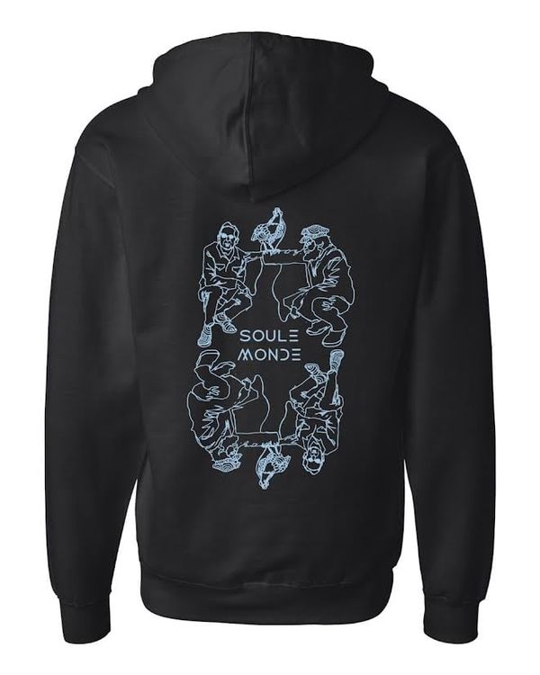 $25 BLACK MIMI ZIP UP - Soule Monde