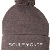 Brown Pom Beanie