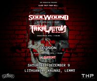 SOULWOUND (FIN) + TAKALAITON (FIN) + BLOOD RED DELUSION (FIN) + Support
