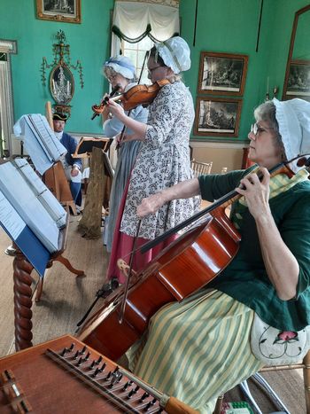 Playing in the New Room of the Mount Vernon mansion, August 13, 2023
