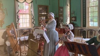 Playing in the New Room of the Mount Vernon mansion, August 13, 2023
