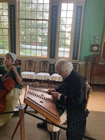 Playing in the New Room of the Mount Vernon mansion, August 13, 2023
