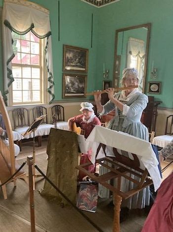 Playing in the New Room of the Mount Vernon mansion, August 13, 2023
