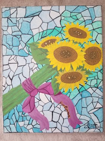 Sunflower (Acrylic on Canvas)
