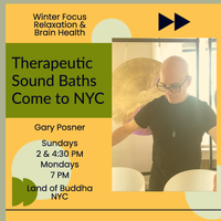 Simply Sound Bath Meditation Monday Evening with Certified Sound Therapist Gary Posner