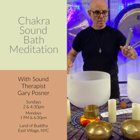 Simply Sound Bath Meditation Sunday with Certified Sound Therapist Gary Posner