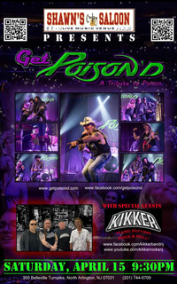 KIKKER as special guest to Get Poison'd, a tribute to Poison