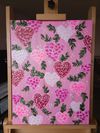 Pink Hydrangea Hearts (18"x24")