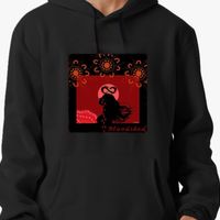 “Bloodshed” black unisex hoodie w. FREE item