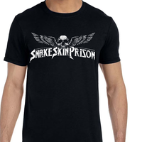 SSP Black Tee Skull Wing Logo